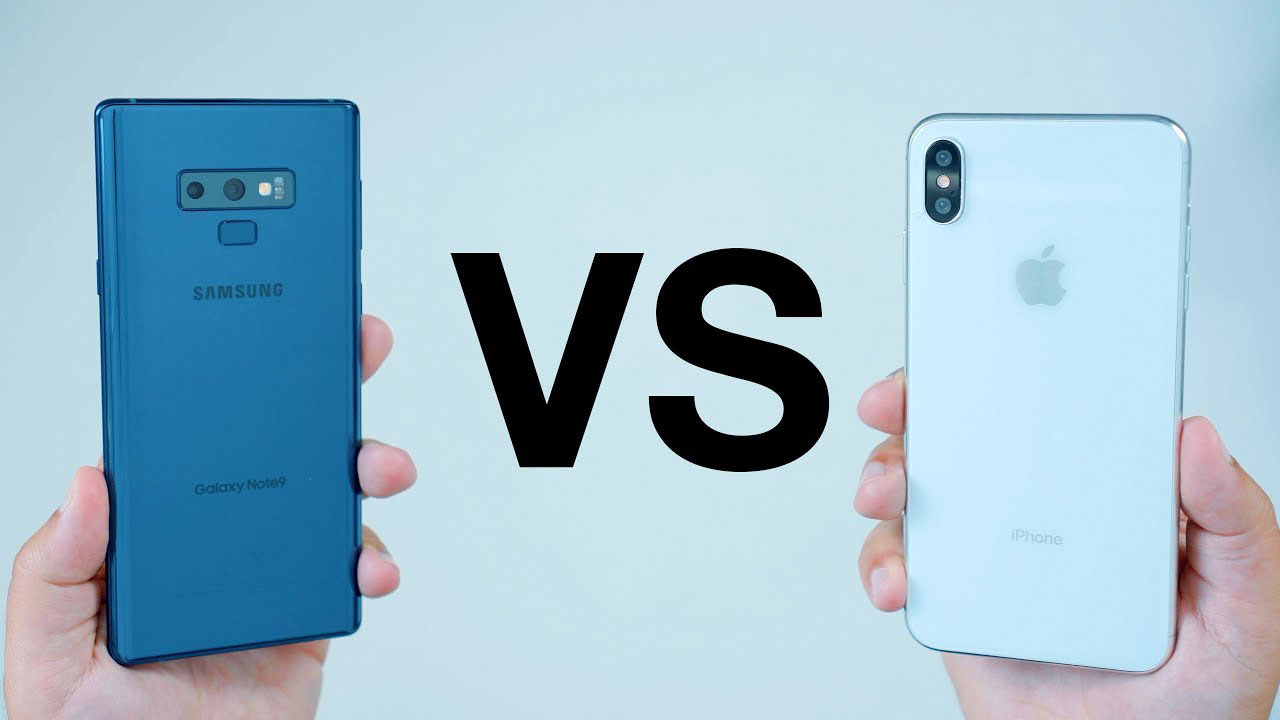 iPhone Xs Max vs. Galaxy Note9 - Zaslon