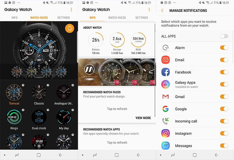 galaxy Watch Recenzija screen1