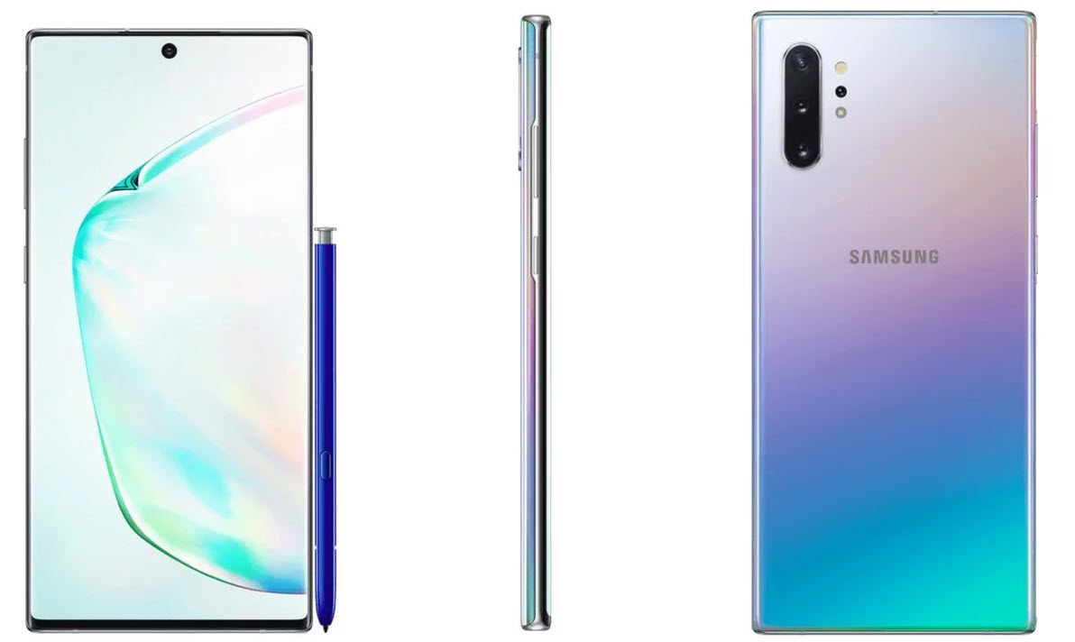 Galaxy Note 10 render
