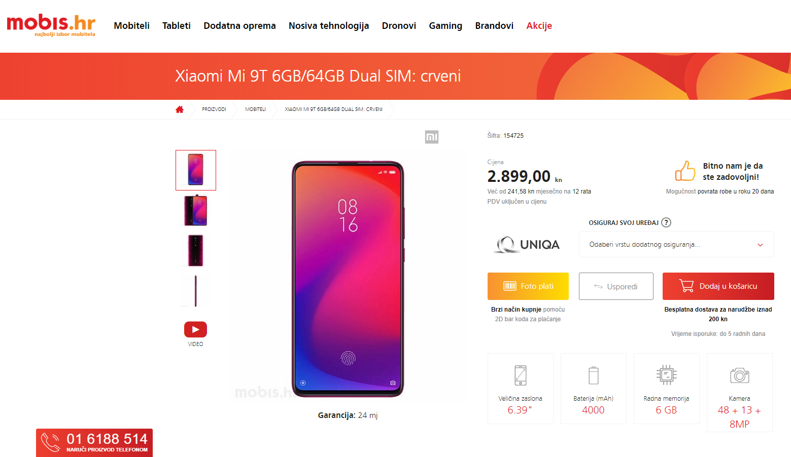 Xiaomi Mi 9T dostupan je u ponudi mobis.hr!
