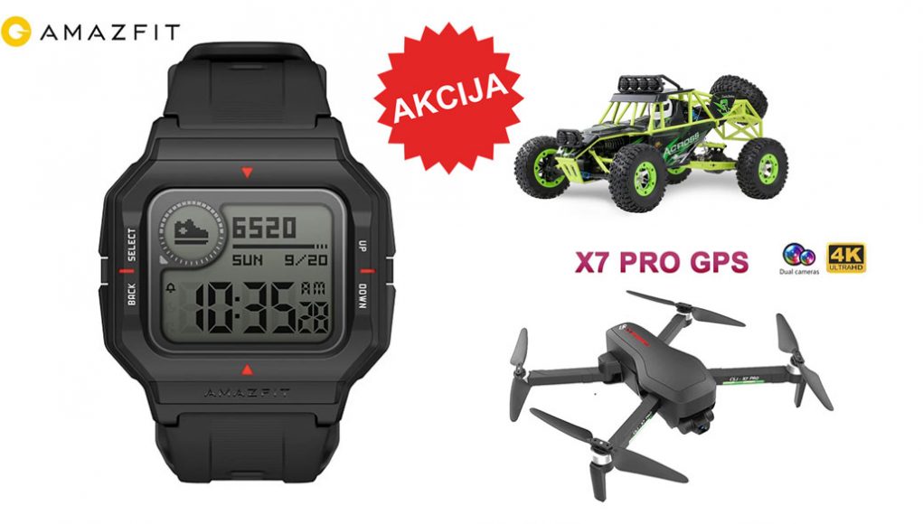 Cafago-akcija-Amazfit-neo Nova akcija u Cafagu: Amazfit Neo smartwatch, 4K dron i RC terenac