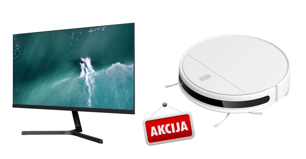 Mazni-super-Xiaomi-monitor-i-robotski-usisavač-na-akciji Nova akcija iz Cafaga poziva vas da se počastite novim 23.8" monitorom i robotskim usisavačem iz Xiaomia po super cijeni. Imamo kupone s popustom za oba, a zajamčena je i duty-free dostava s EU skladišta.