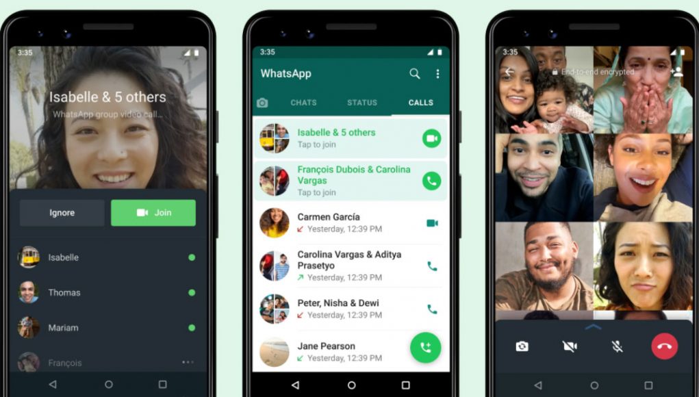 Whatsapp grupni video pozivi