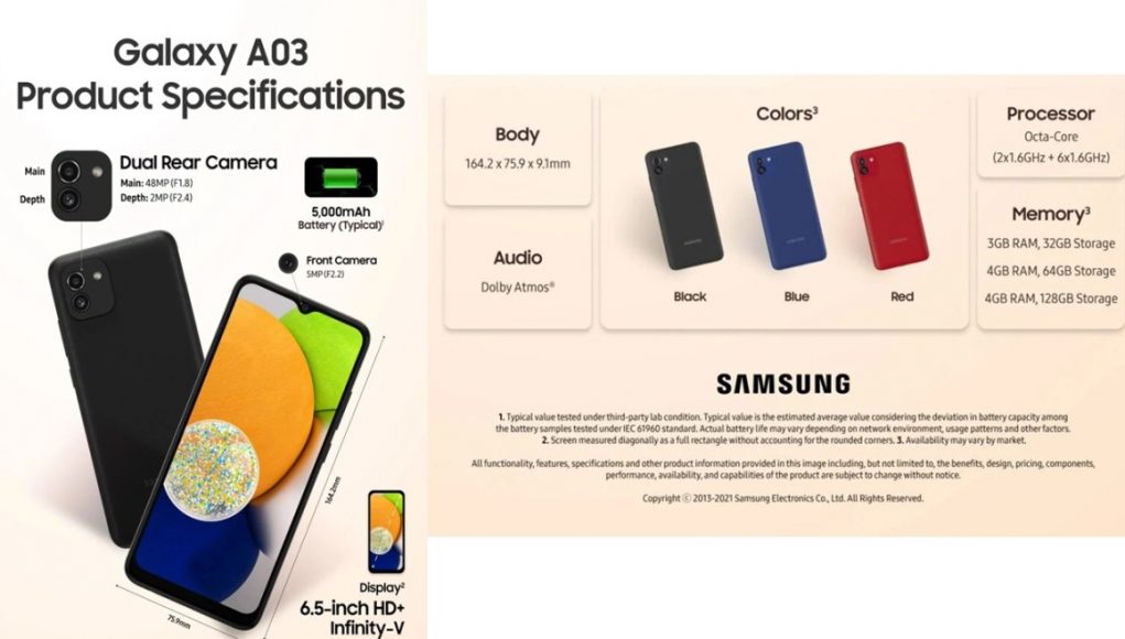 Galaxy A03