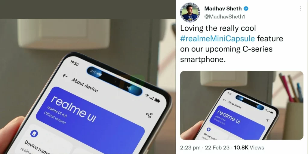 Realme Mini Capsule dinamički otok
